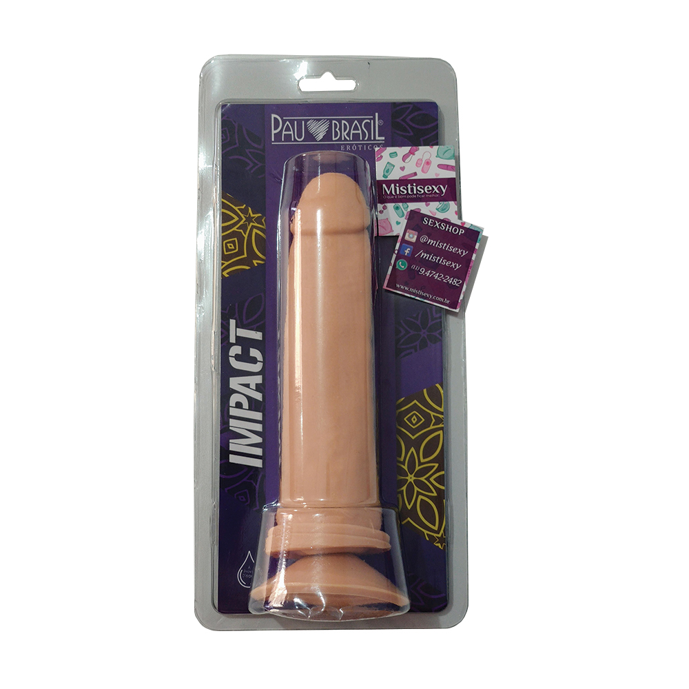 Prótese-Maciça-c-Ventosa---19-x-4,5-cm---Pau-Brasil