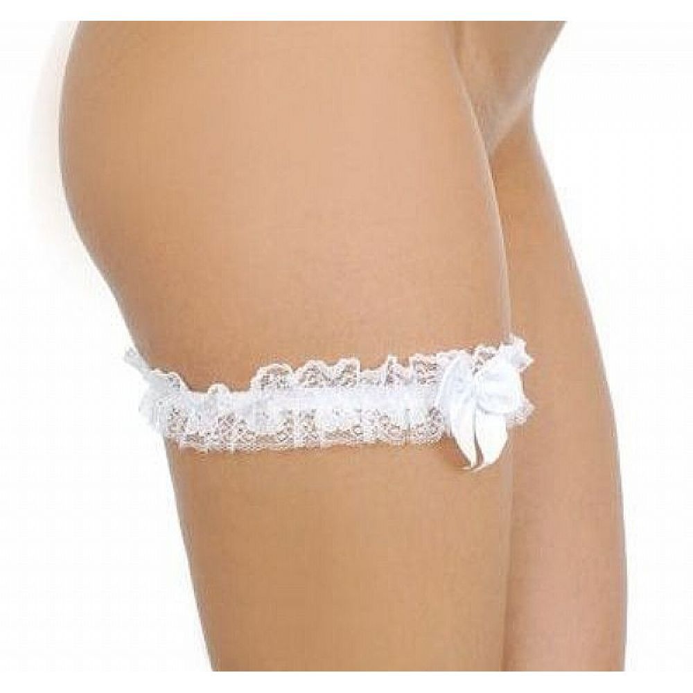 Persex de Renda e Laço Sabor Com Sensualidade Branco
