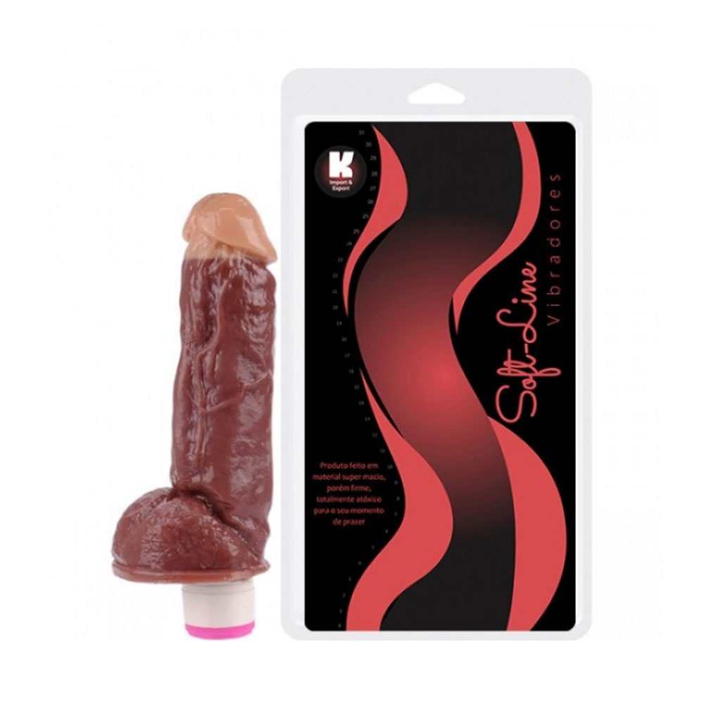 Pênis Grosso Vibrador Realístico Com Cabeça Clara – 18x5cm – Loja Mistisexy