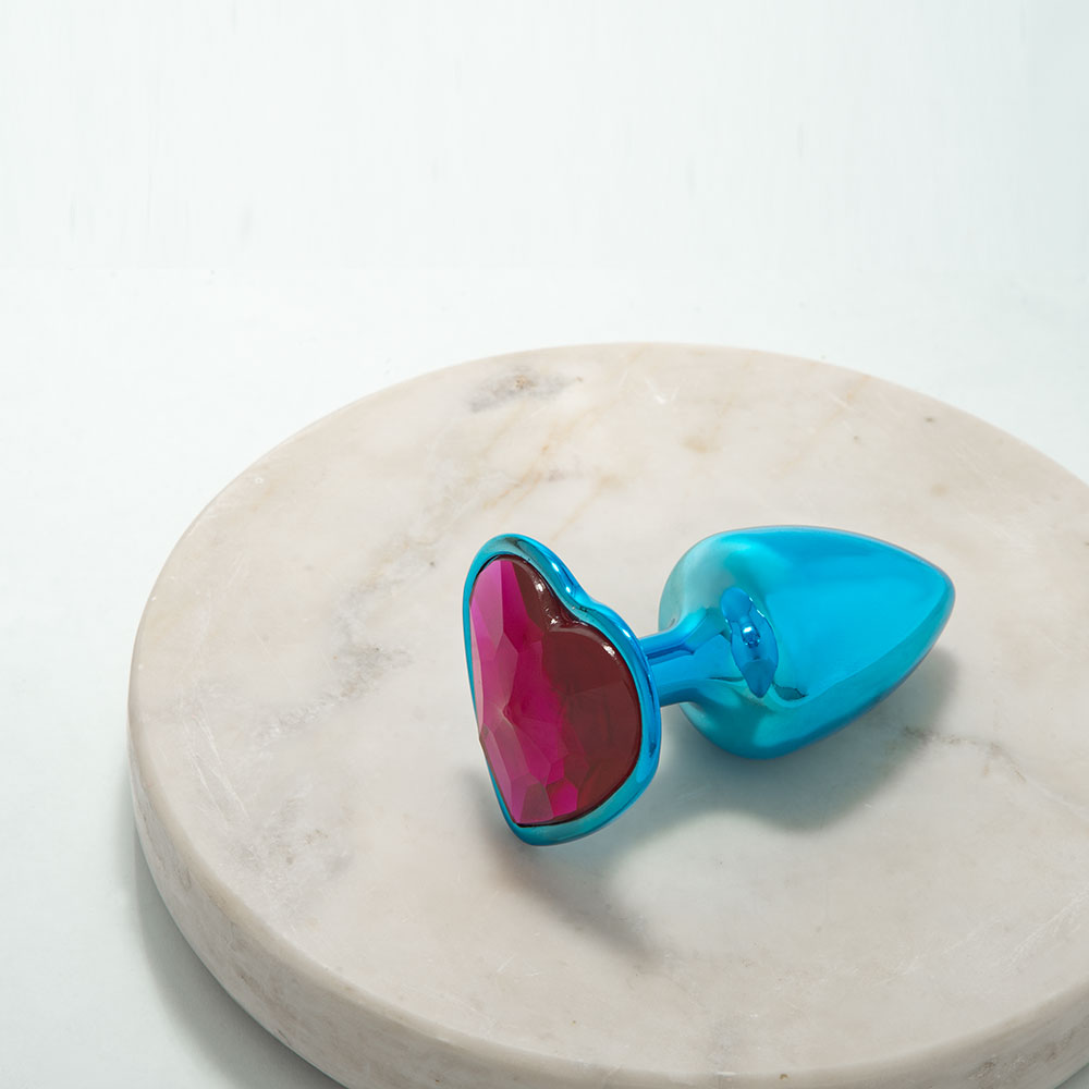 Plug-Anal-Coração-em-Metal-Hard-Azul