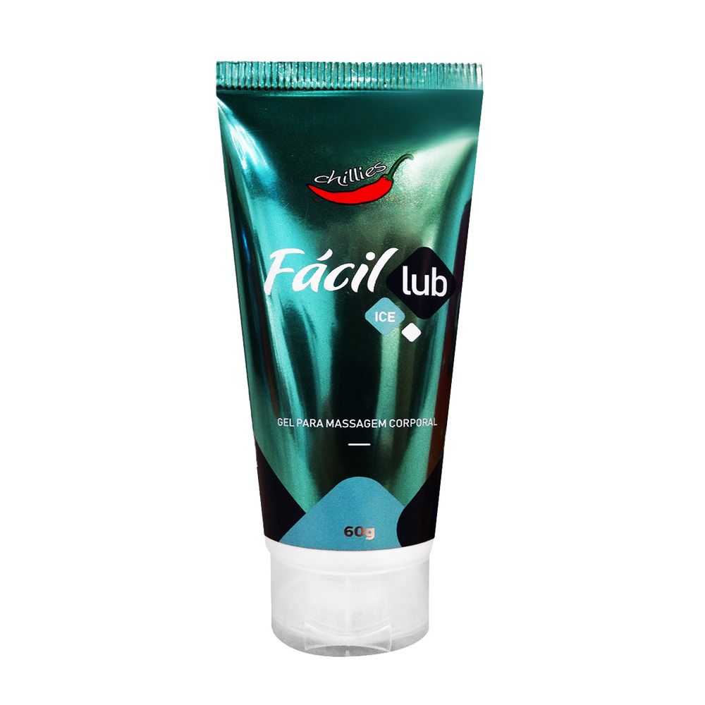 Lubrificante Fácil Lub Gelado Gel Para Massagem Corporal 60g Chillies Loja Mistisexy 2456