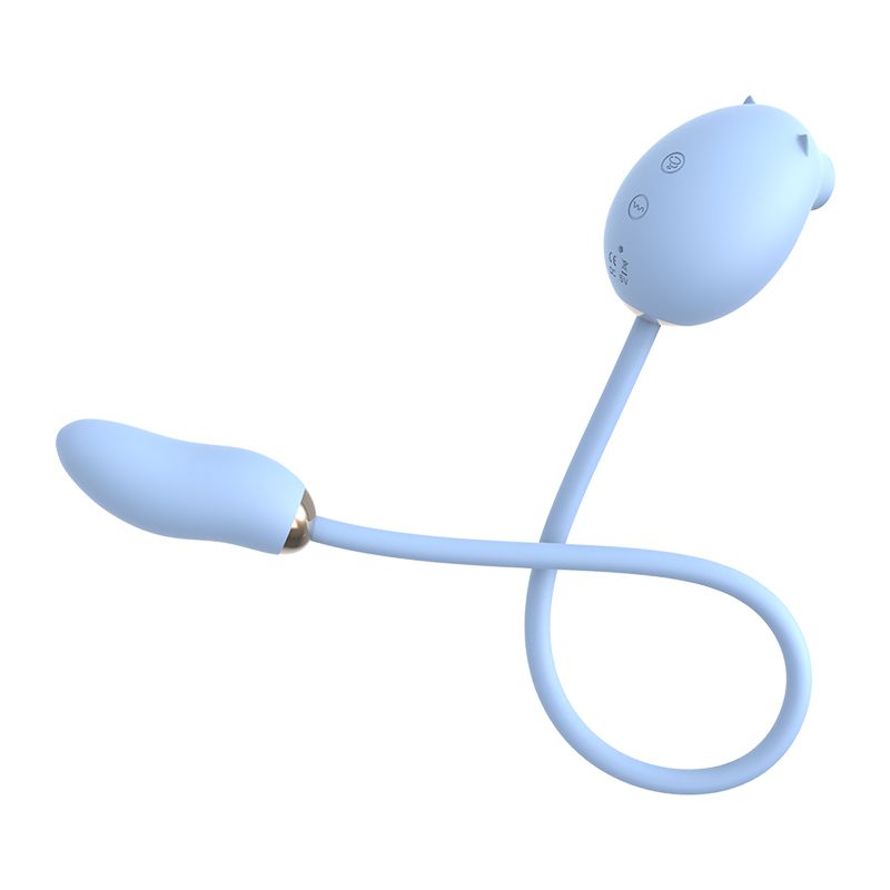 Vibrador Sugador Porquinho Azul.4