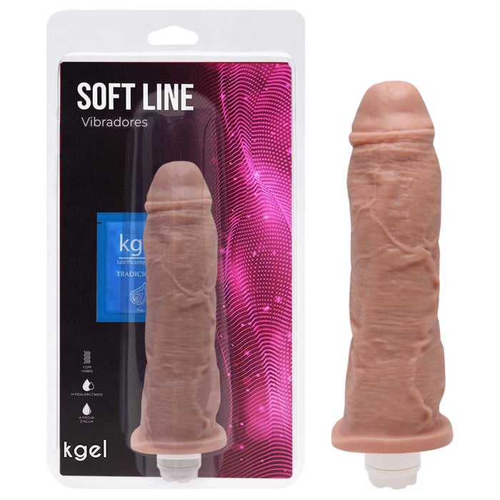Pênis Vibrador Interno 20,5 X 4,5cm Kgel (4)
