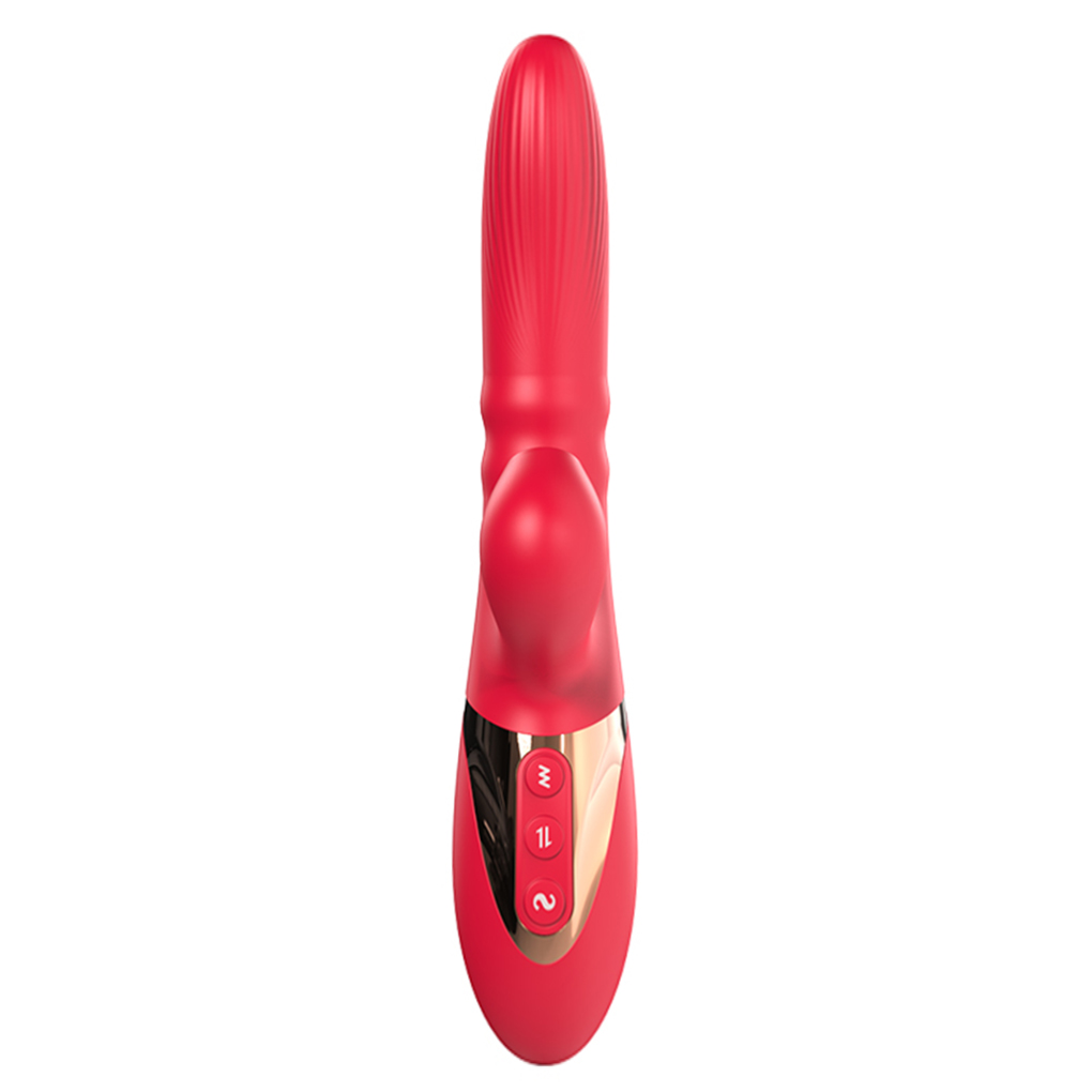 Vibrador com Esferas Sobe e Desce e Sugador de Clitóris 4