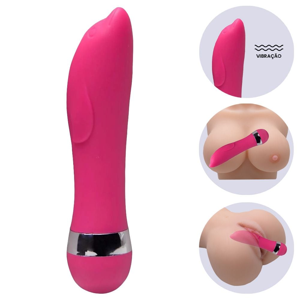 Vibrador Ponto G Aveludado Com 11,5 X 2,5cm Vipmix (1)
