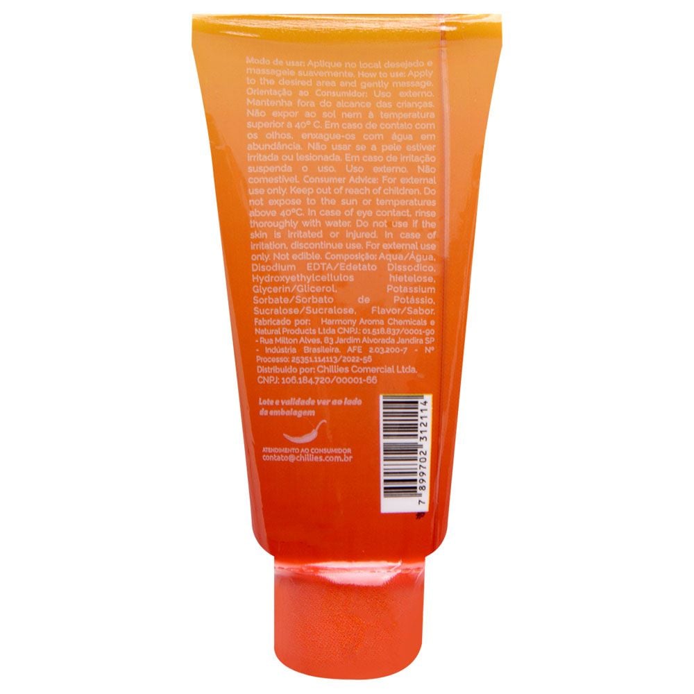 Fácil Lub Aromático Gel Corporal 60G Chillies Maça do Amor Verso