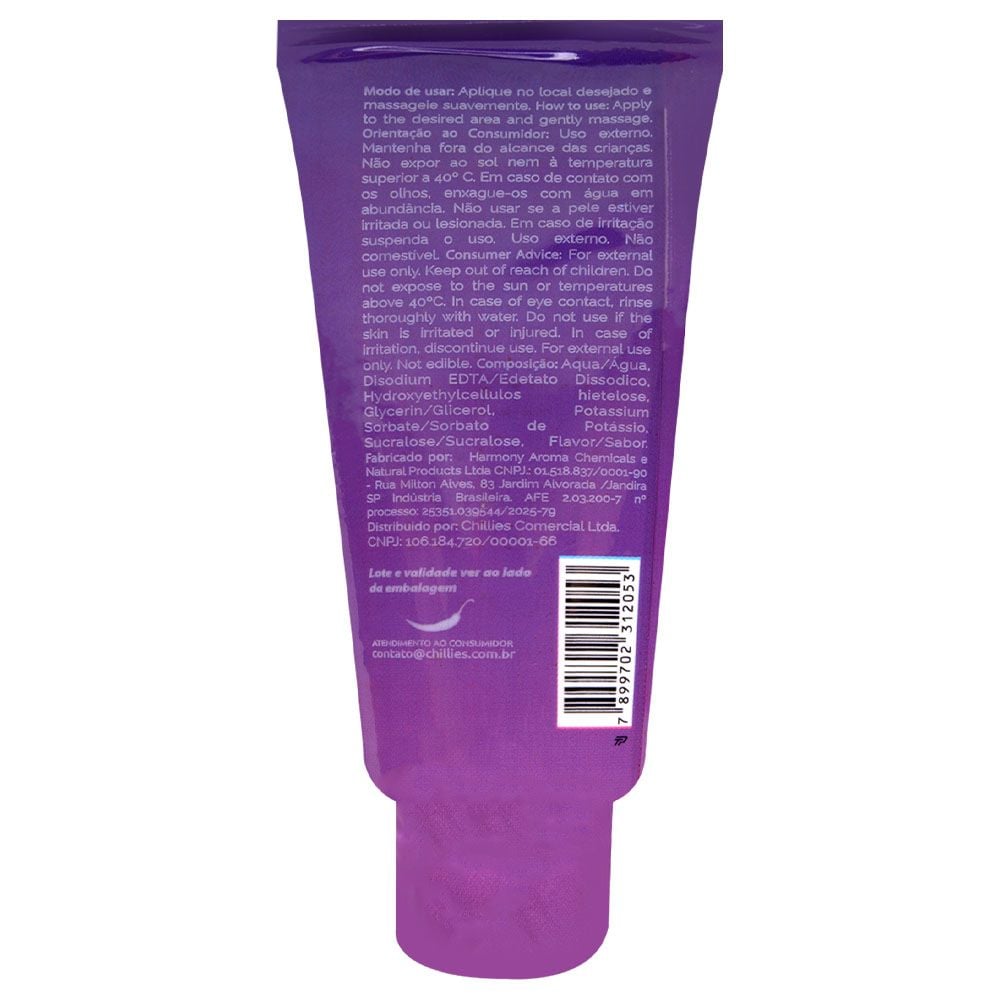 Fácil Lub Aromático Gel Corporal 60G Chillies Uva Verso