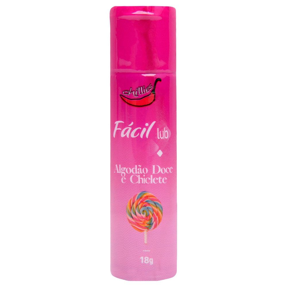 Fácil Lub Gel Aromático - 18G - Chillies Algodão Doce e Chiclite