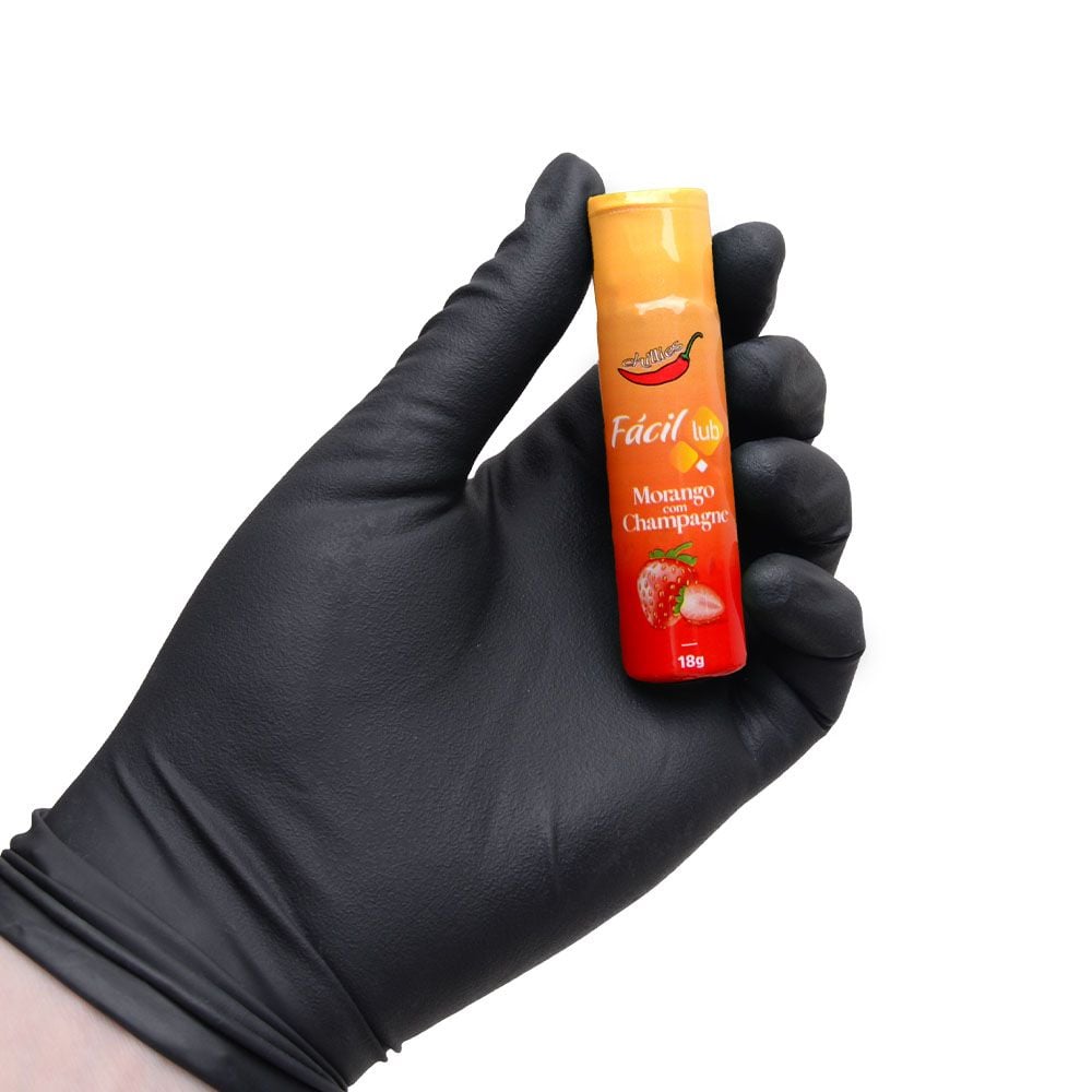Fácil Lub Gel Aromático - 18G - Chillies Morango com Champagne Mão