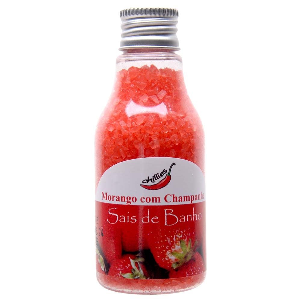 Sais De Banho Aromático Sensual - 80G - Chillies Morango Com Champagne