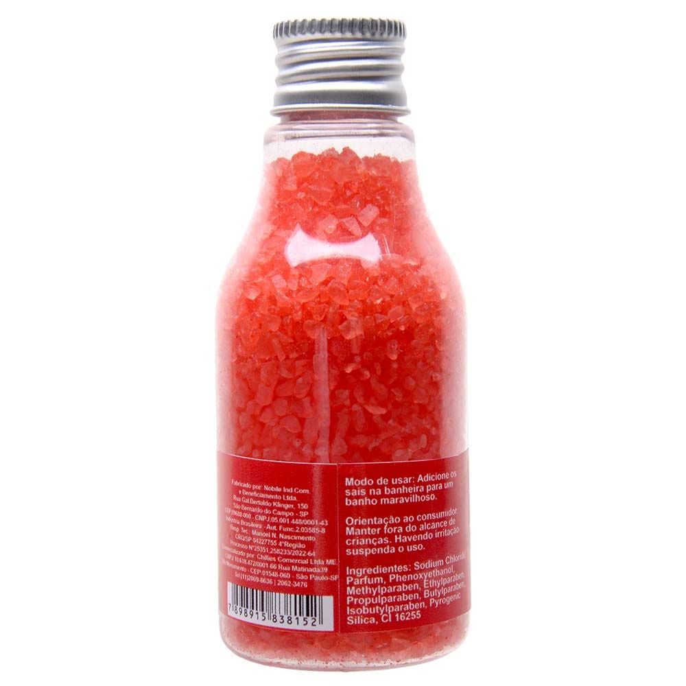 Sais De Banho Aromático Sensual - 80G - Chillies Morango Com Champgne Verso