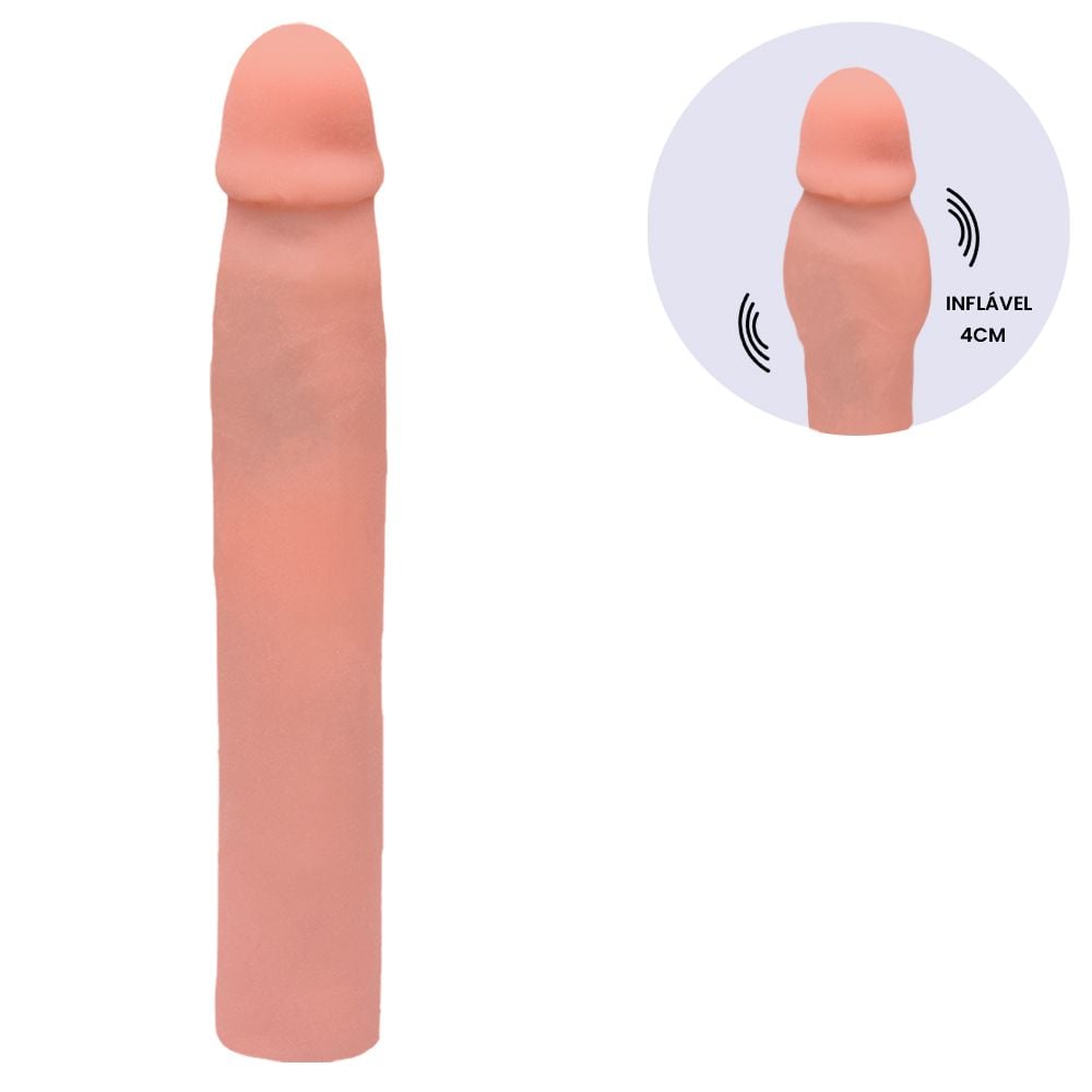 Capa Peniana Cyber - Big Kurt - Aumenta 4cm - Kgel - Cor Bege (6)