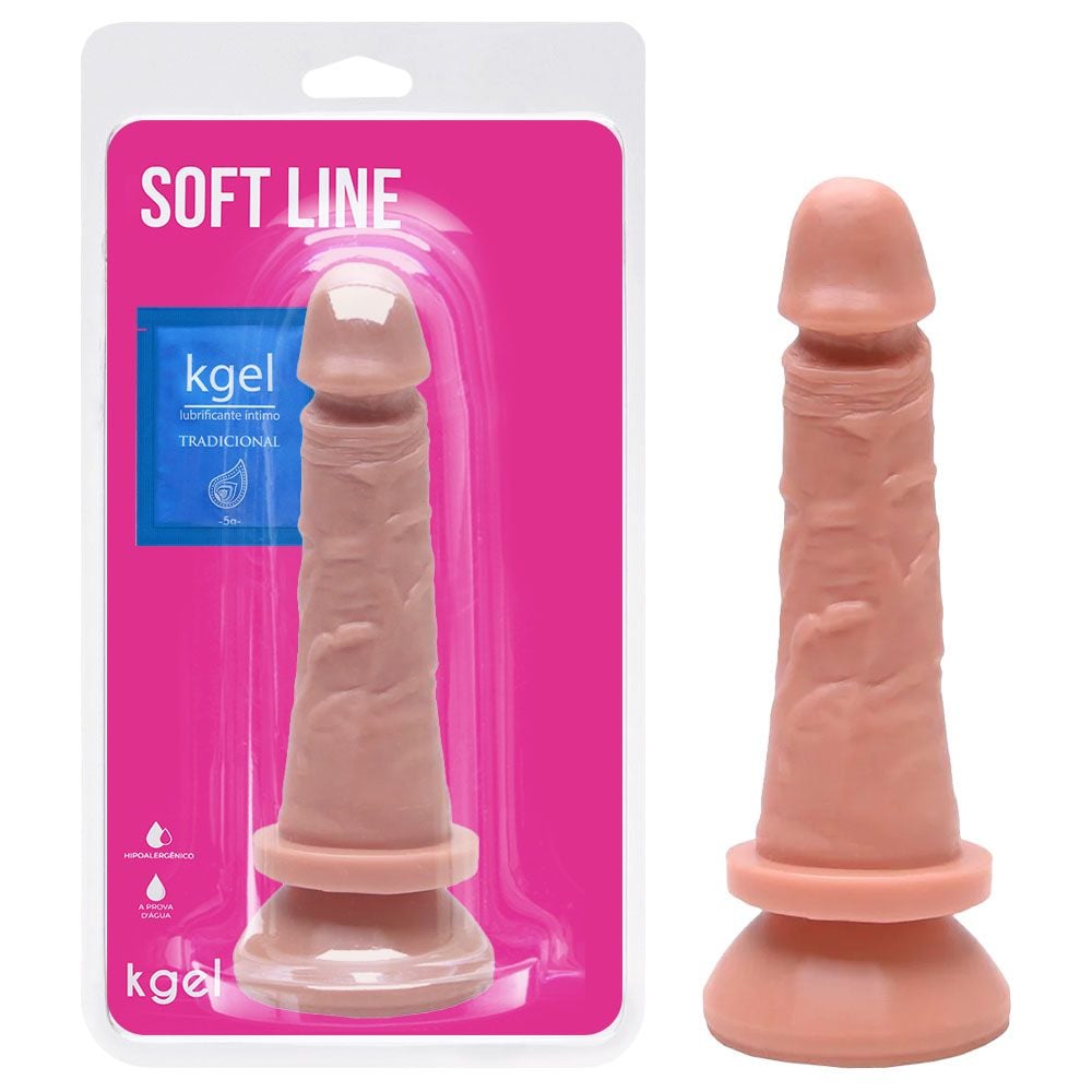 Pênis De Borracha Com Ventosa - 17,5 X 3,8cm - Kgel (2)