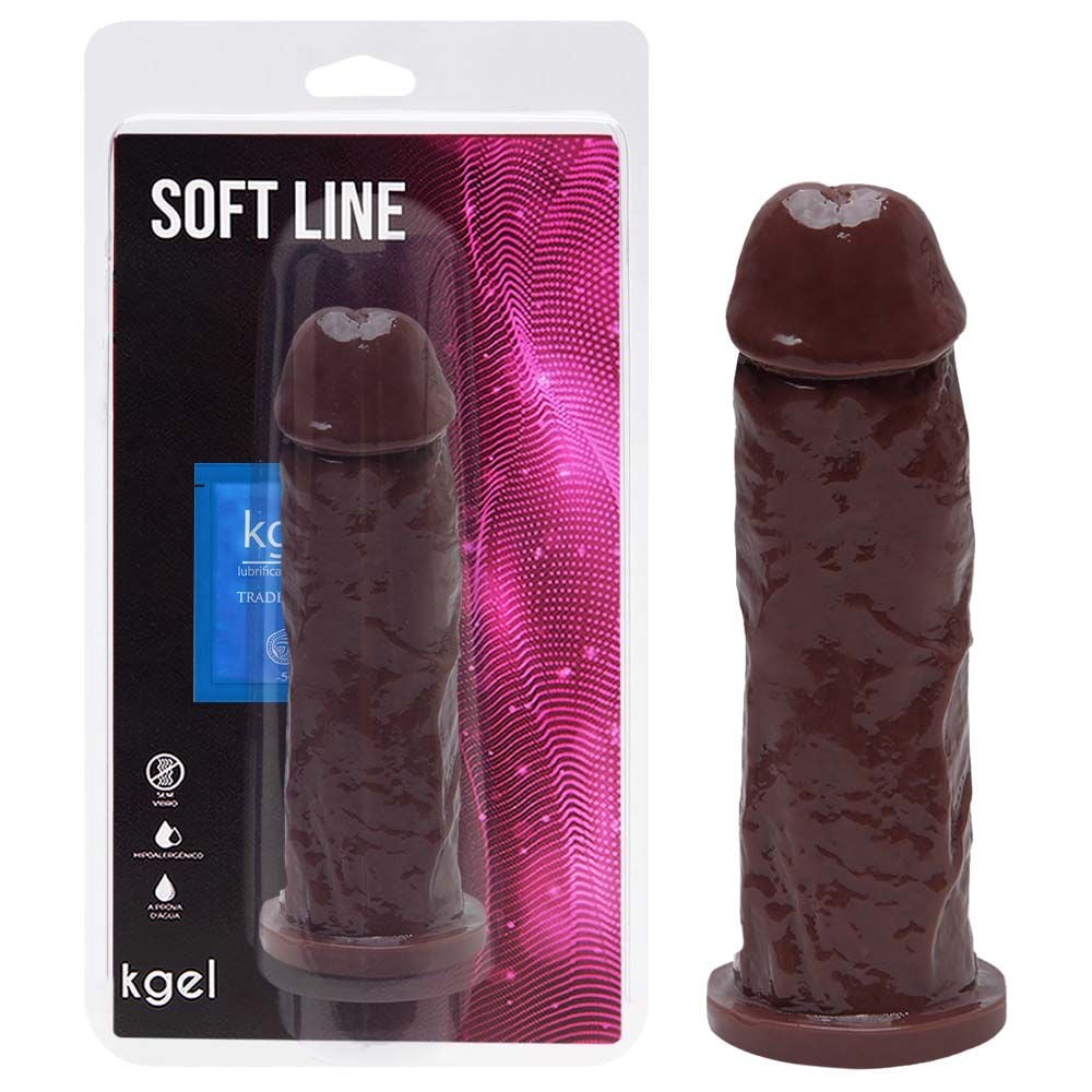 Pênis De Borracha Maciço - 18 X 4,7Cm - Kgel (14)