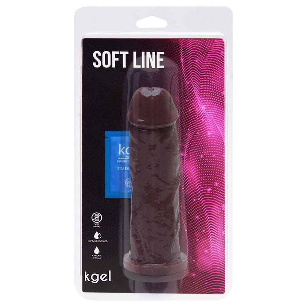 Pênis De Borracha Maciço - 18 X 4,7Cm - Kgel (17)