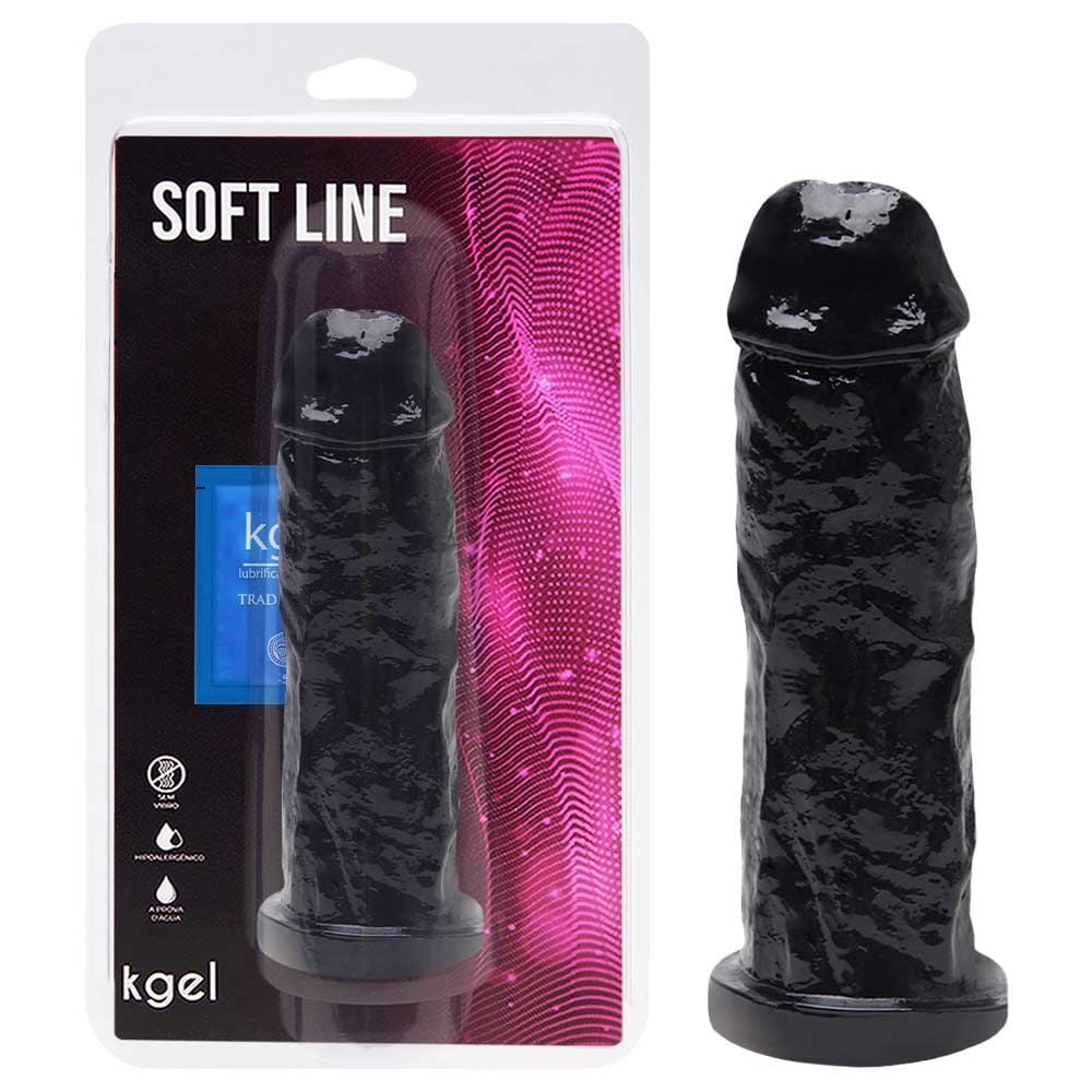 Pênis De Borracha Maciço - 18 X 4,7Cm - Kgel (7)