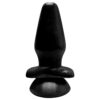 Plug Anal Maciço Com Ventosa - 13,5cm - Kgel - Cor Preto (4)