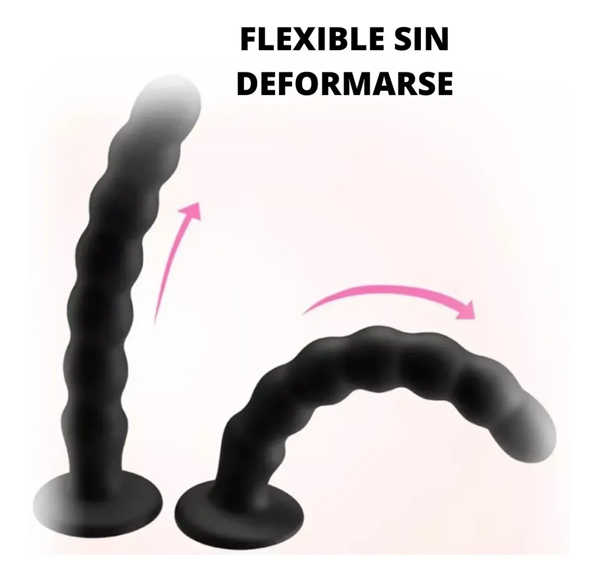 Plug Anal 7 Contas com Ventosa 17 x 2,5 cm PRETO (2)