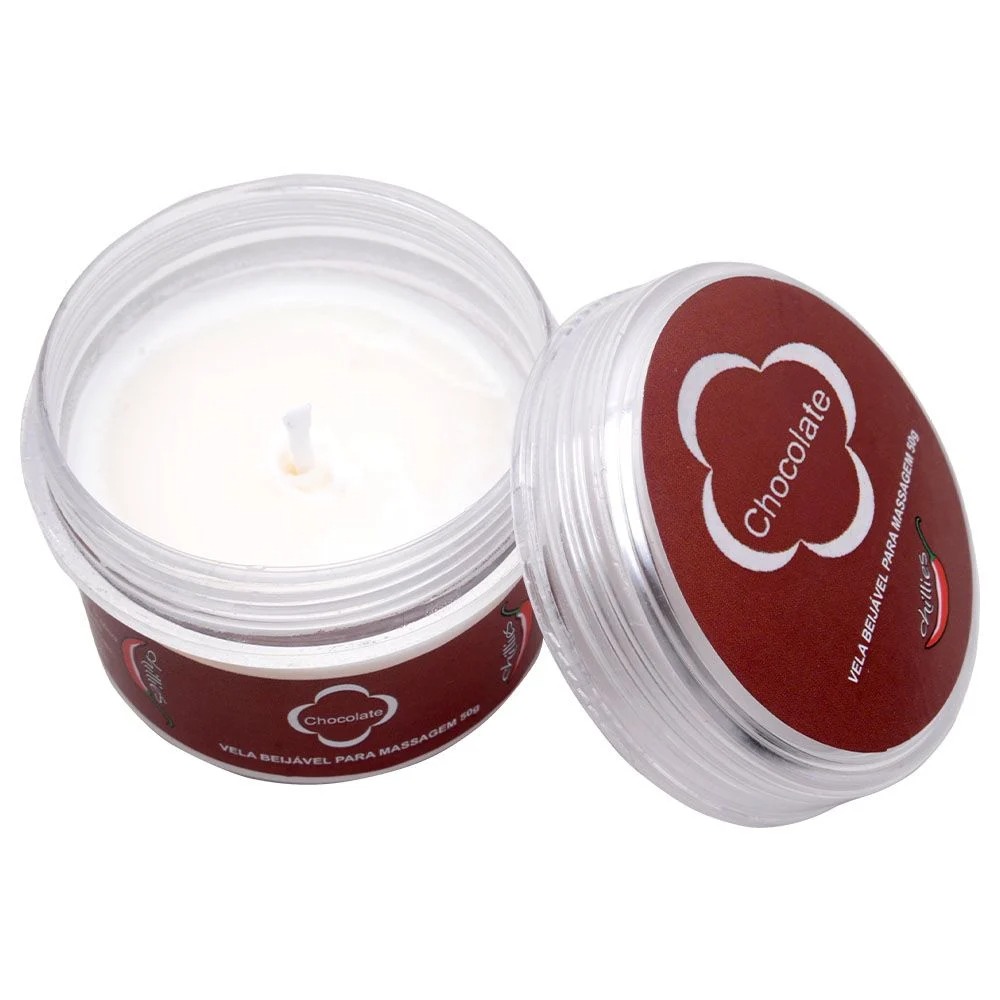 Vela Beijável Aromática Massagem 50g - Chillies (Chocolate)