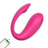 Vibrador Casal Controle Aplicativo Pink 10 Modos de Vibração Recarregável (2)