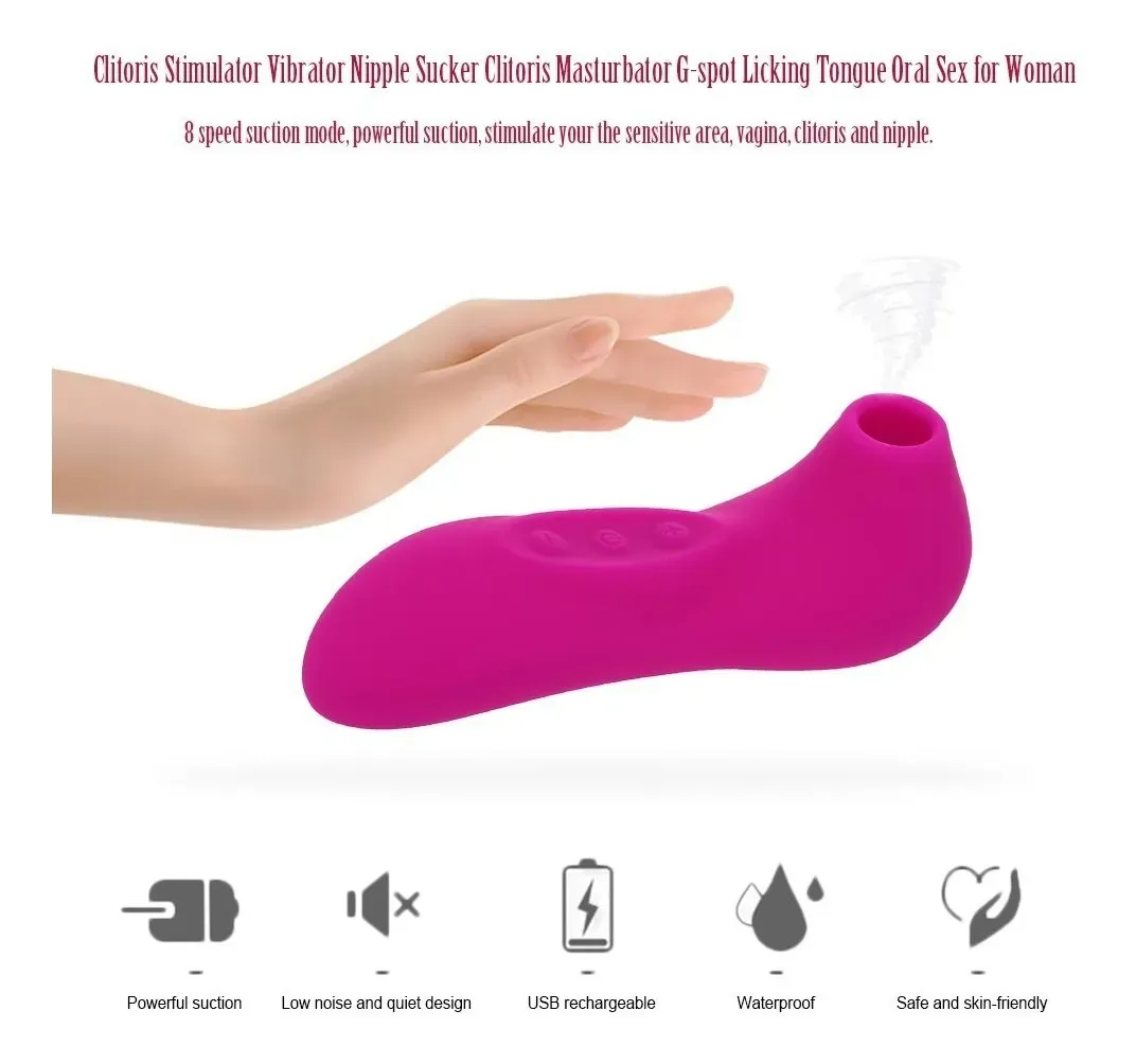 Vibrador Estimulador Sugador 10 Funções ROSA (1)