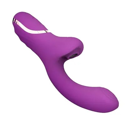 Vibrador Feminino Sugador com Estimulação Ponto G Roxo (1)
