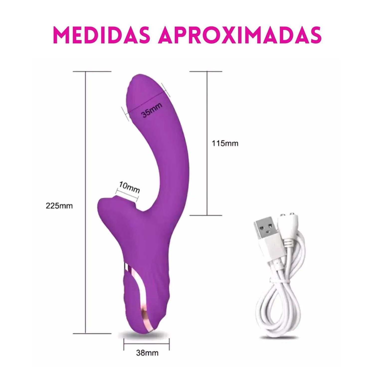 Vibrador Feminino Sugador com Estimulação Ponto G Roxo (4)