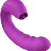 Vibrador Giratório Recarregavel 2 em 1 com Estimulador Lingua de Clitoris (2)