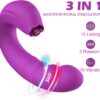 Vibrador Giratório Recarregavel 2 em 1 com Estimulador Lingua de Clitoris (5)