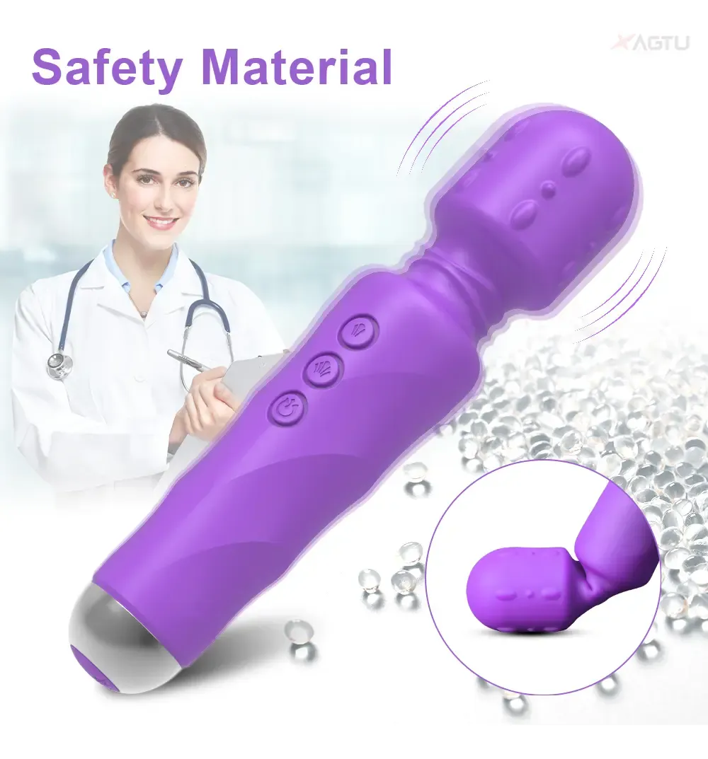 Vibrador Masturbador Varinha Mágica 20 Modos de Vibração (6)