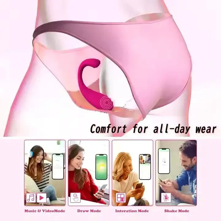 Vibrador Ponta Dupla Texturizada Recarregavel com Aplicativo (5)