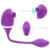 Vibrador Recarregavel com Sugador de Clitoris ROXO (4)