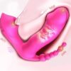Vibrador Sugador 3 em 1 com Aquecedor ROSA