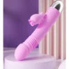 Vibrador Vai E Vem Com Massageador De Clitoris Lingua e Aquecedor (2)