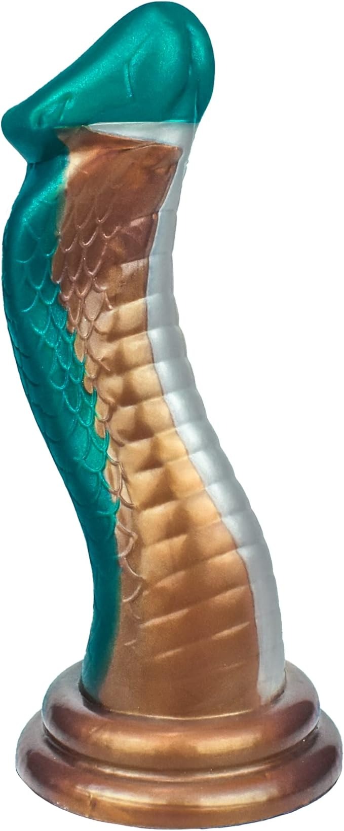 Penis de Borracha Cobra com Ventosa VERDE ESCURO (1)