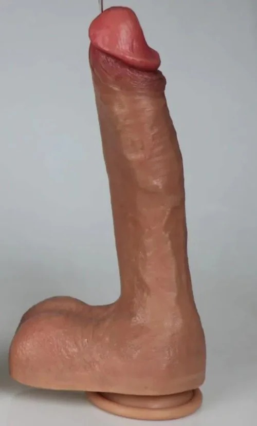 Penis de Borracha Super Realista com Ventosa 26,5 x 5cm BEGE (1)