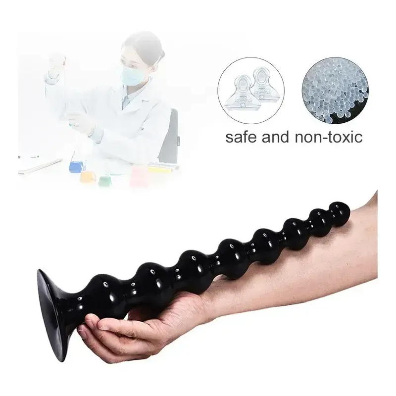 Plug Anal 36 x 5 cm Escalonado De Borracha De 8 Bola (3)