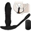 Vibrador prostático com 12 funções, Vai e Vem PRETO (1)