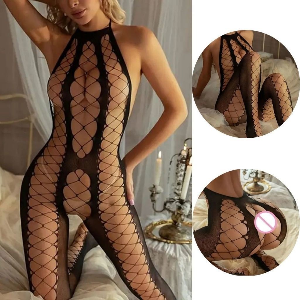 Body Conjunto Fantasia Arrastão - LU4179