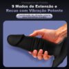 Anel peniano Vibratorio com plug anal controle aplicativo (5)