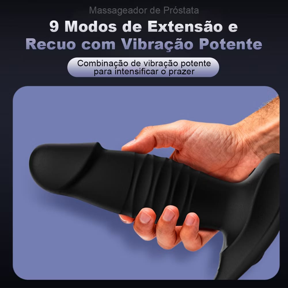 Anel peniano Vibratorio com plug anal controle aplicativo (5)