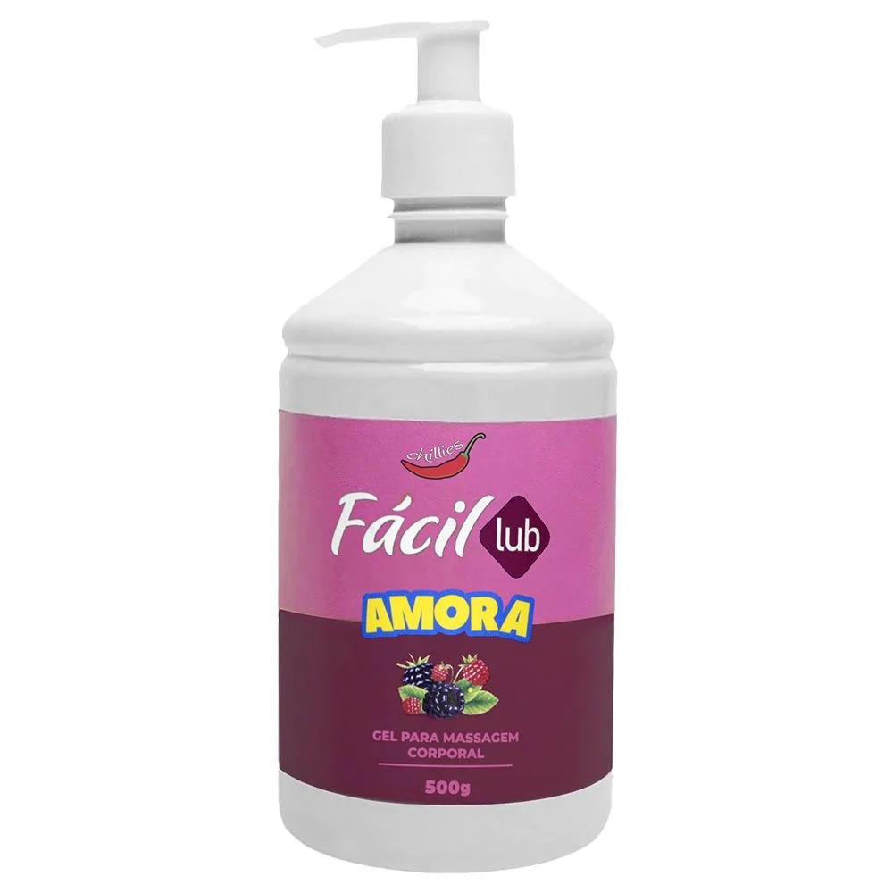 Fácil Lub Gel Corporal Aromático – Amora 500G Chillies