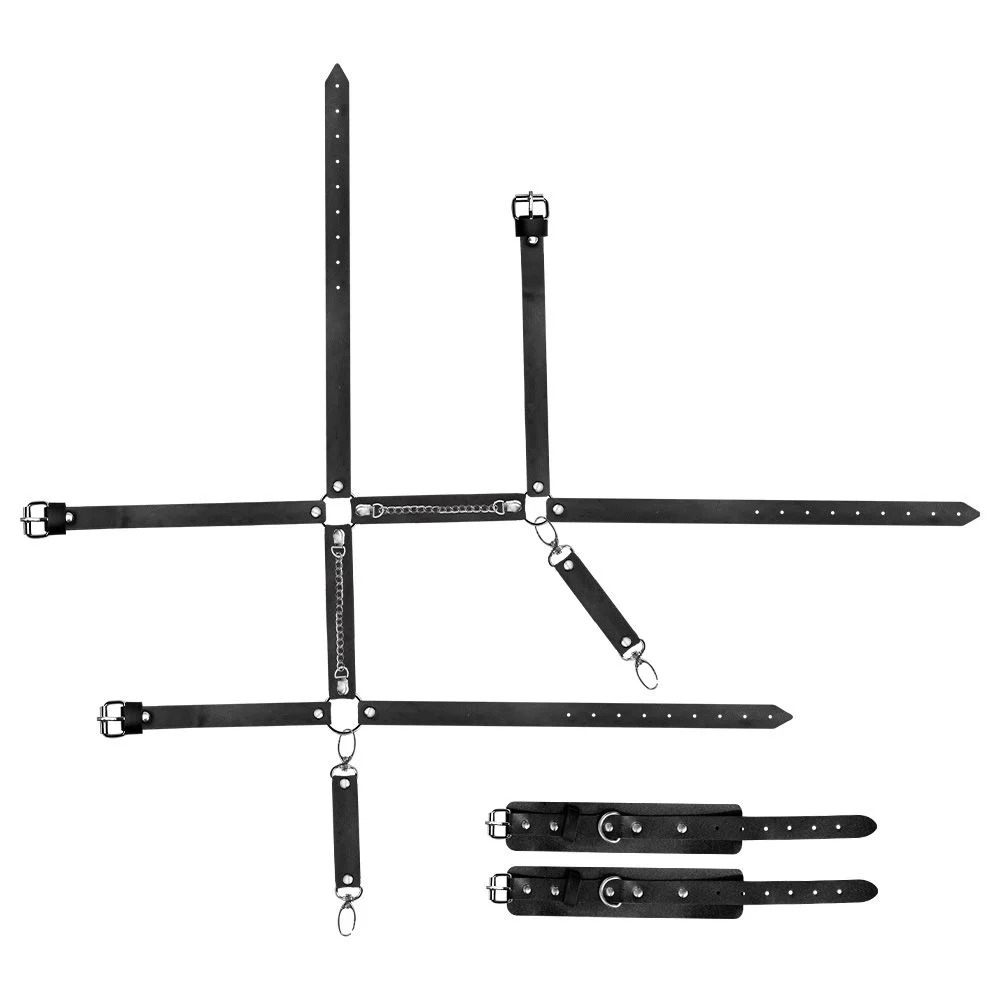 Harness Em Couro Com Algema 2 Sexy Import (2)