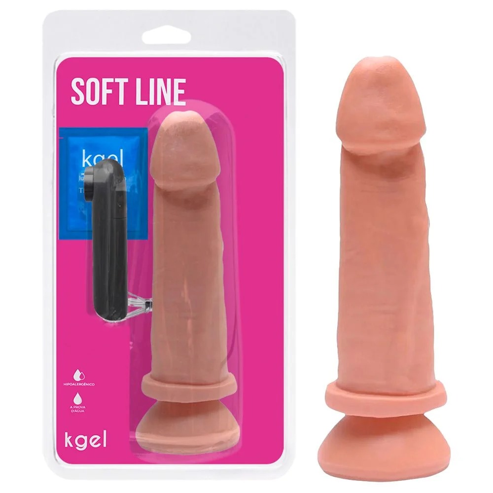 Pênis Vibrador Controle Externo 19 X 5Cm Kgel (1)
