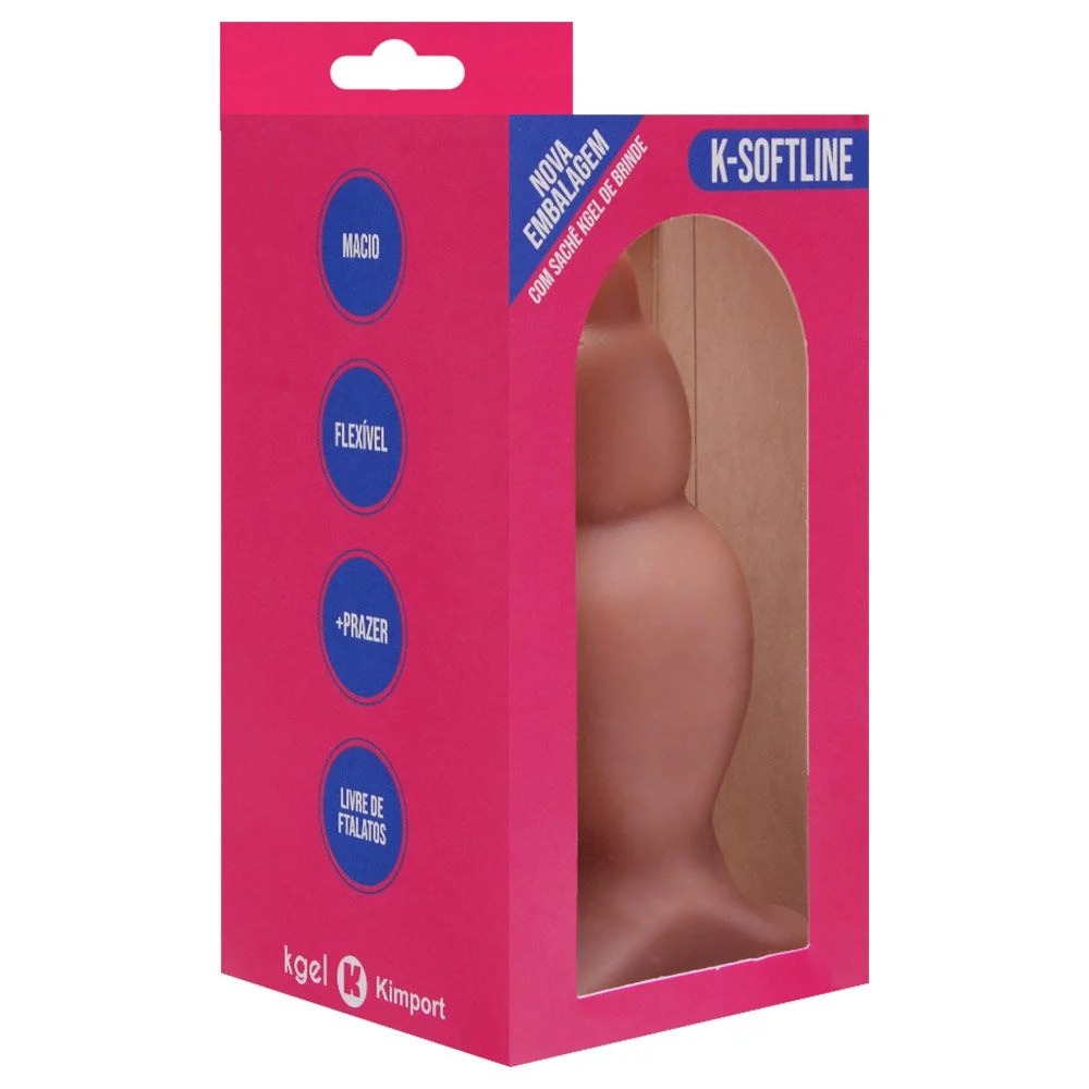 Plug Anal Borracha Maciço 11,5 X 4,8cm Kgel (1)